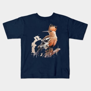 Hoopoe Bird On A Tree 4.0 Kids T-Shirt